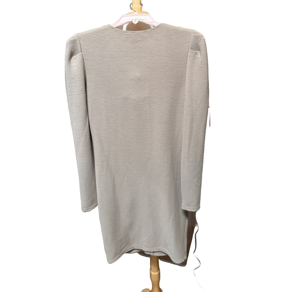 BETSEY JOHNSON Ribbed Dress Size M Beige Long Sleeve - Picture 3 of 8